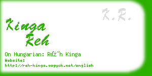 kinga reh business card